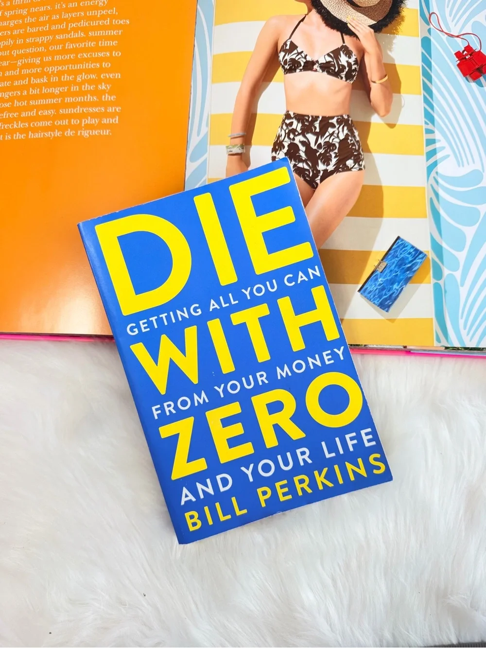 Target Blue and Yellow 'Die With Zero' Hardcover Book